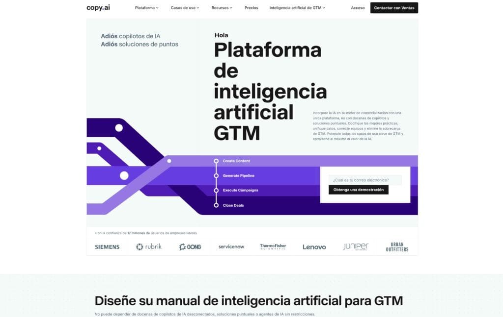 IA en el Marketing de Contenidos: Comparativa de 4 Herramientas para Potenciar tu Contenido 4 "Plataforma de IA en el marketing de contenidos diseñada para optimizar estrategias y mejorar resultados."