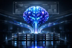 Guía técnica ilustrada de IntelliMarketing AI sobre la implementación exitosa de agentes de IA para sitios web con arquitectura RAG y estrategia SXO en 2026.